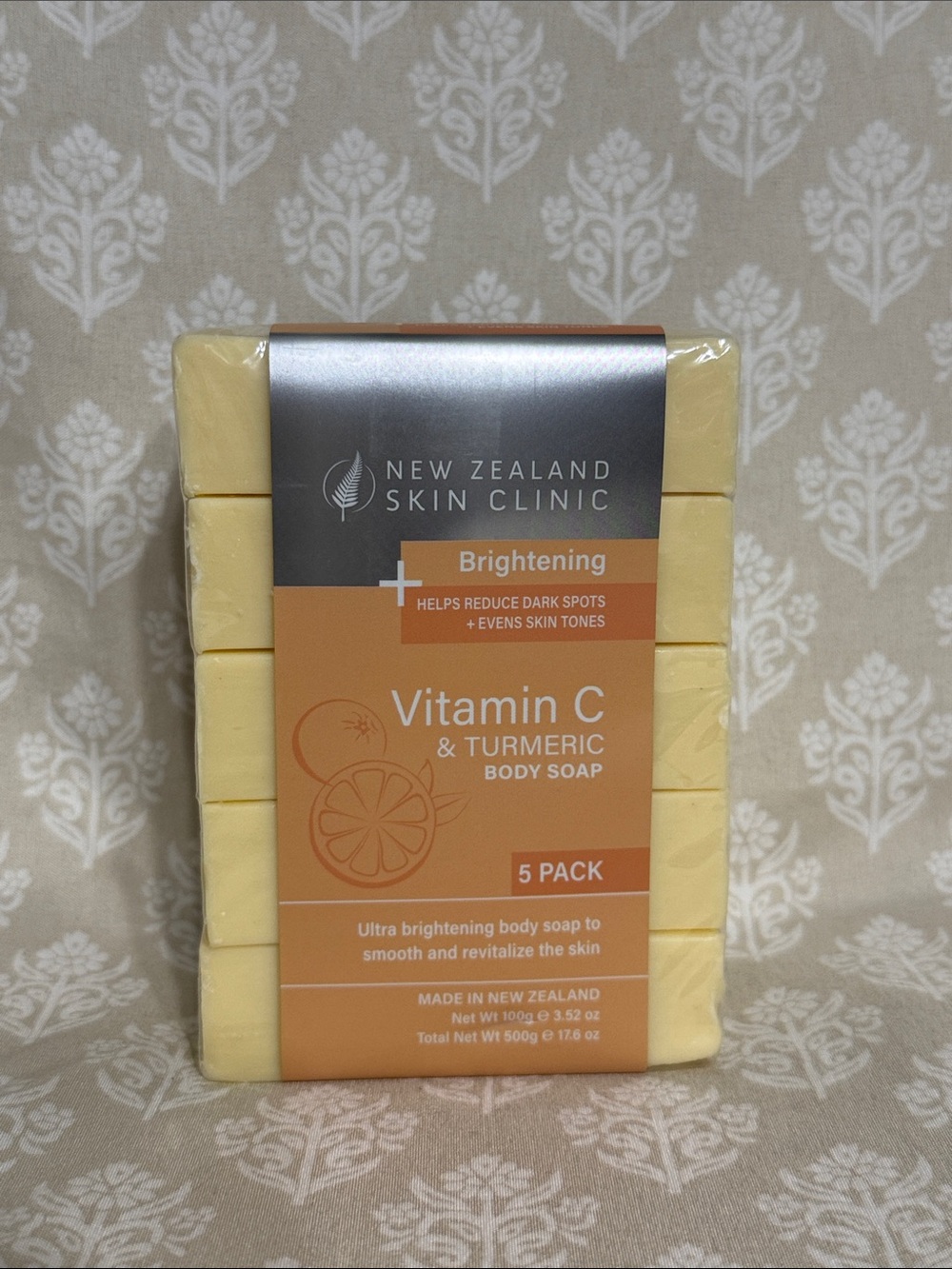 New Zealand Skin Clinic Vitamin C & Turmeric Body Soap - Yellow 5-Pack